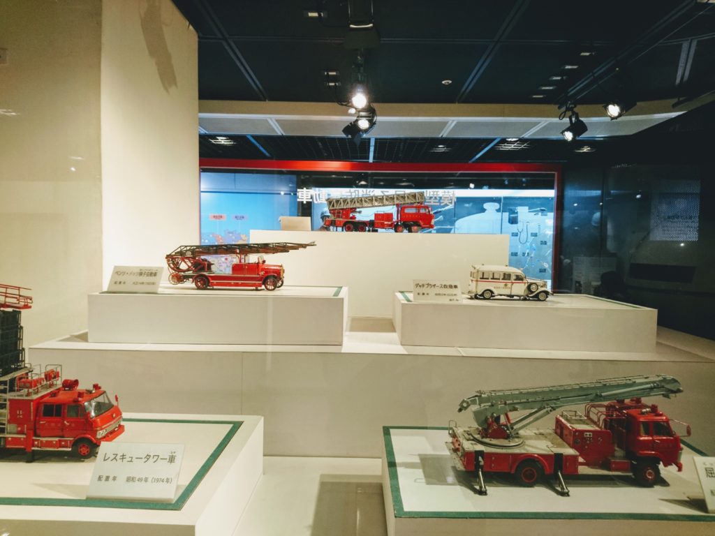 近代消防車の模型たち